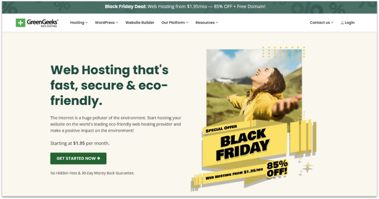 GreenGeeks Black Friday Deals.