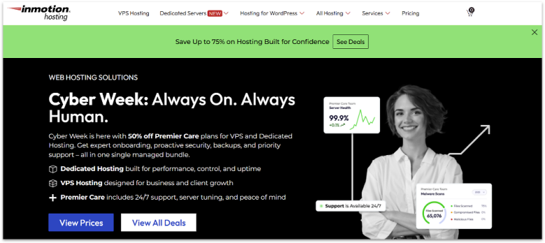 InMotion Hosting Black Friday Deals.