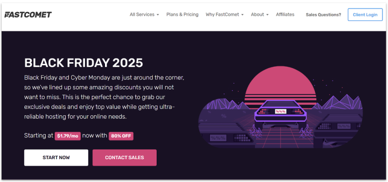 FastComet Black Friday Deals.
