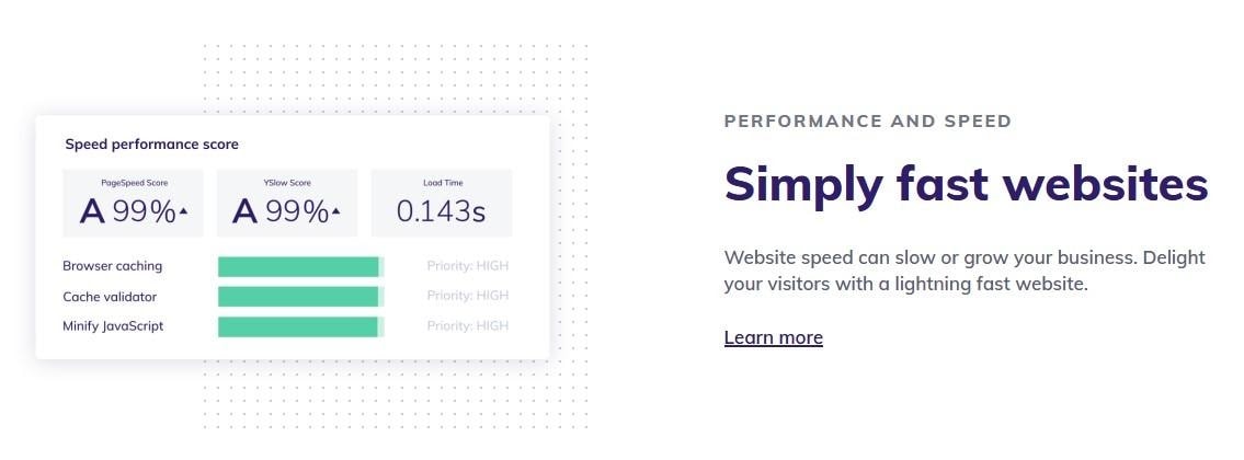 Hostinger - a platform optimized for speed