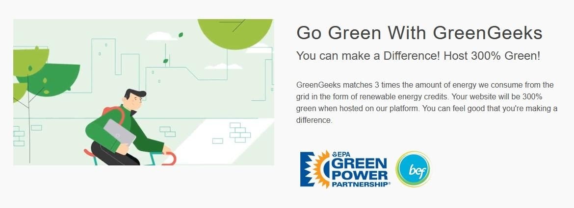 GreenGeeks - an eco-friendly platform