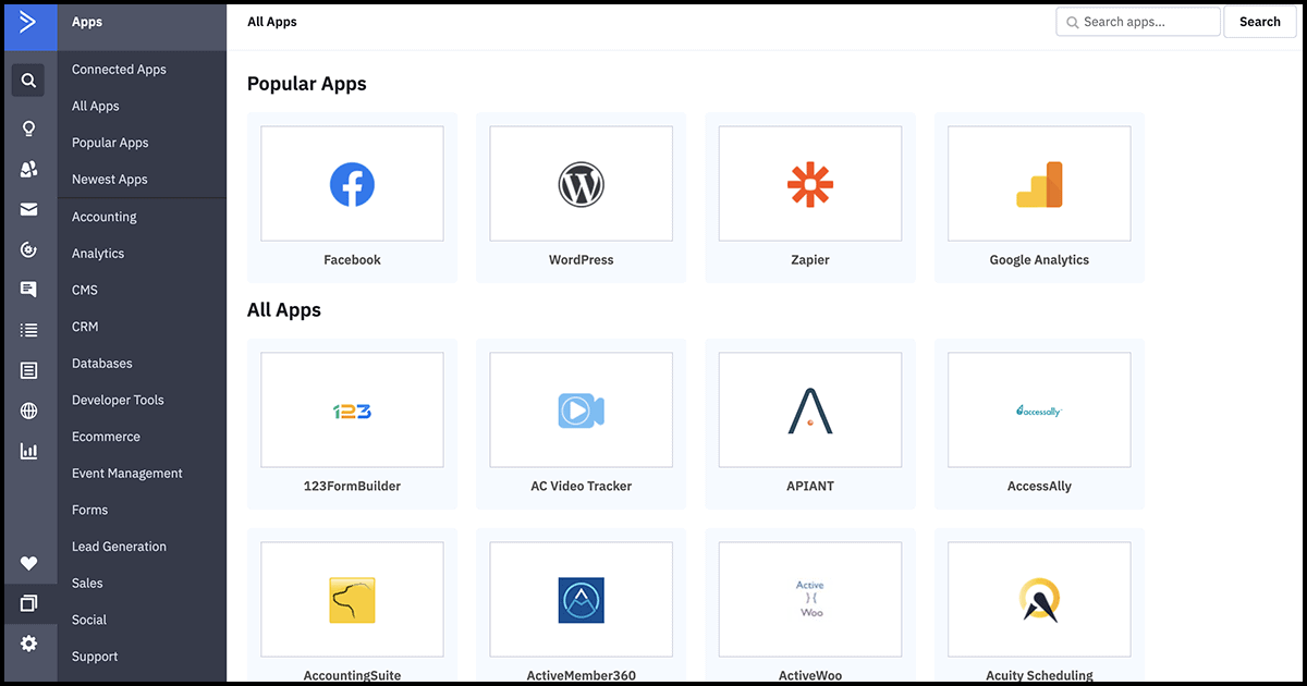 ActiveCampaign app integrations