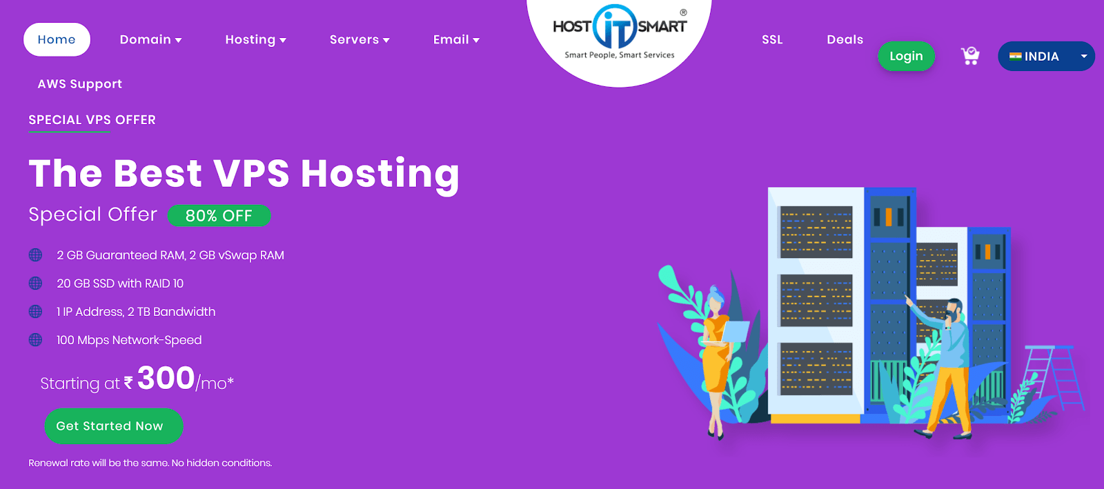 HostItSmart homepage