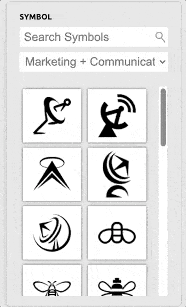 LogoGarden icon library - marketing category
