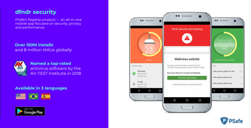 psafe dfndr app