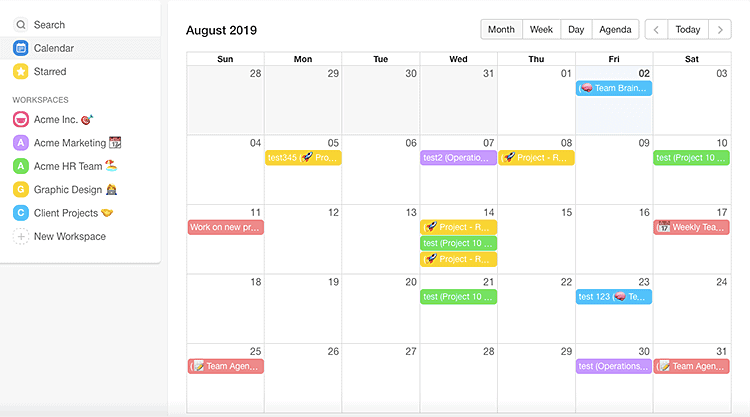 taskade calendar