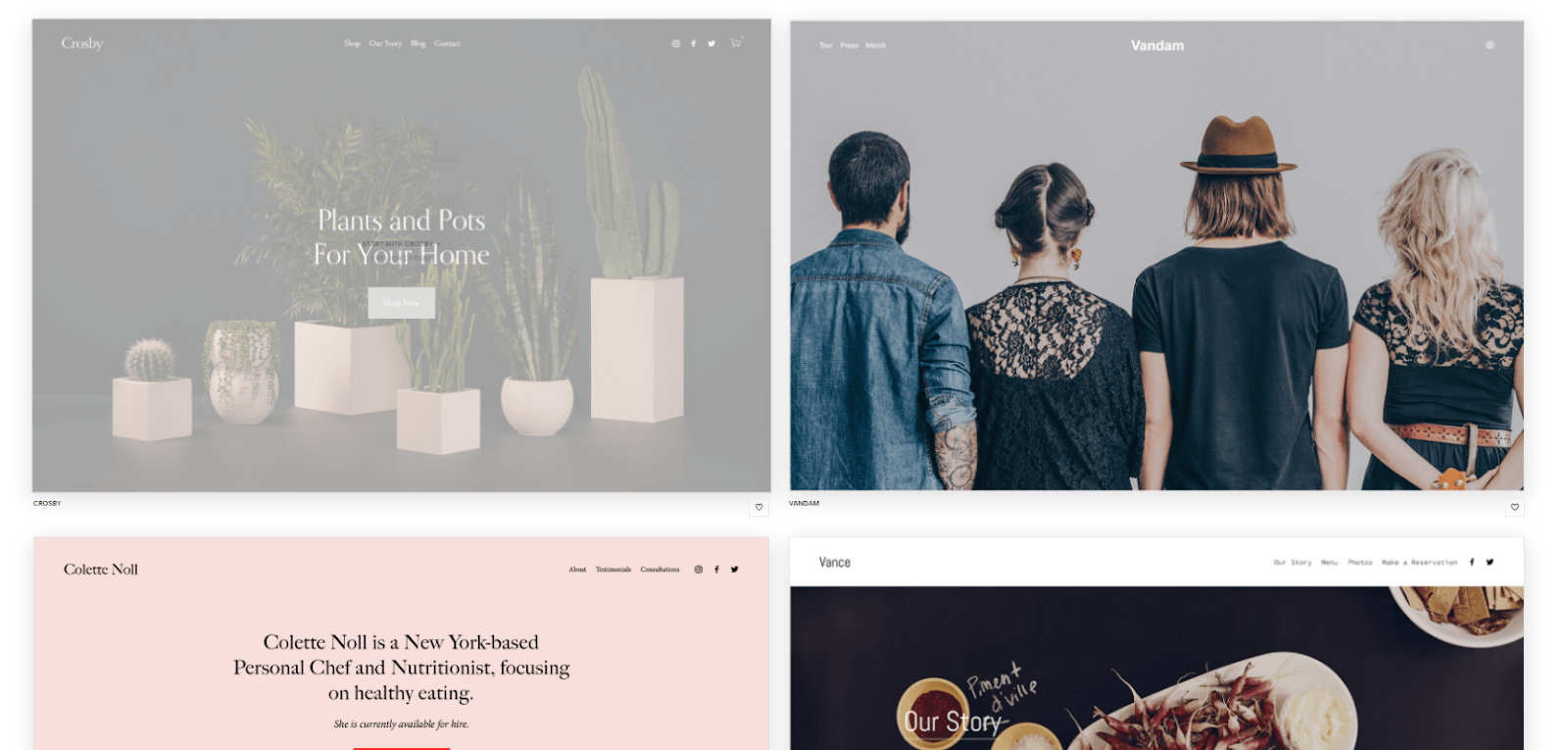 Squarespace templates