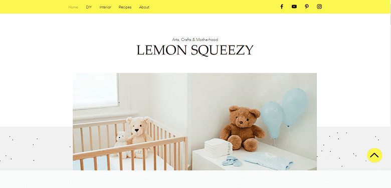 Family blog template – Wix