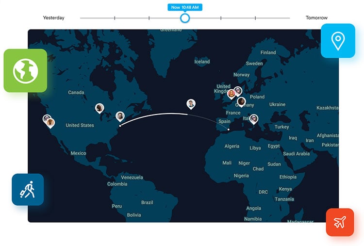 TripActions livemap