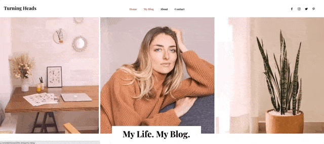 Lifestyle blog template - Wix