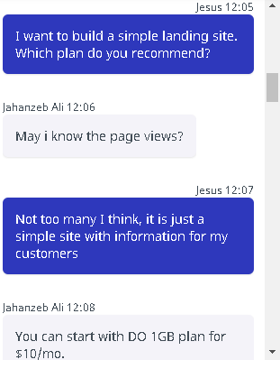 Cloudways - live chat 1