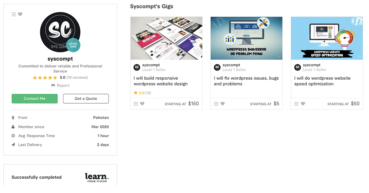 syscompt Fiverr profile