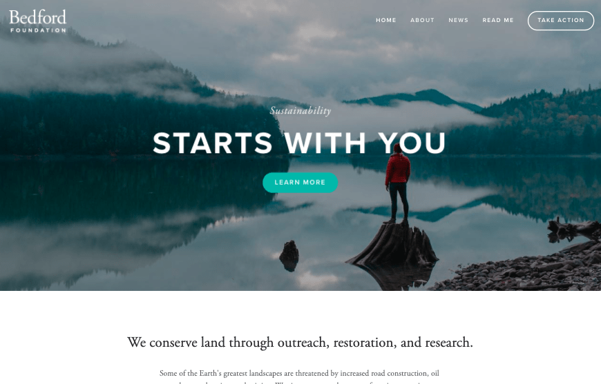 Bedford Squarespace template