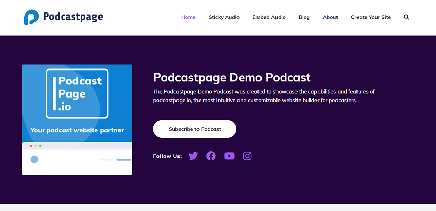 podcastpage-duke-template-demo