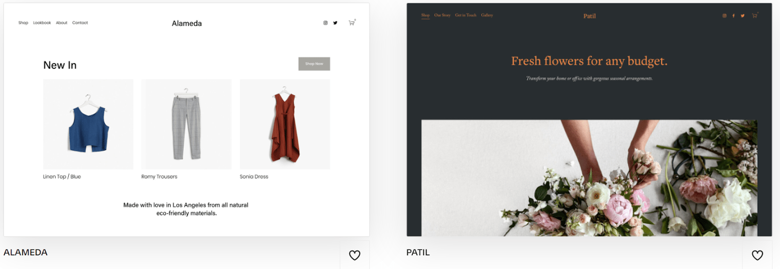 Squarespace online store templates