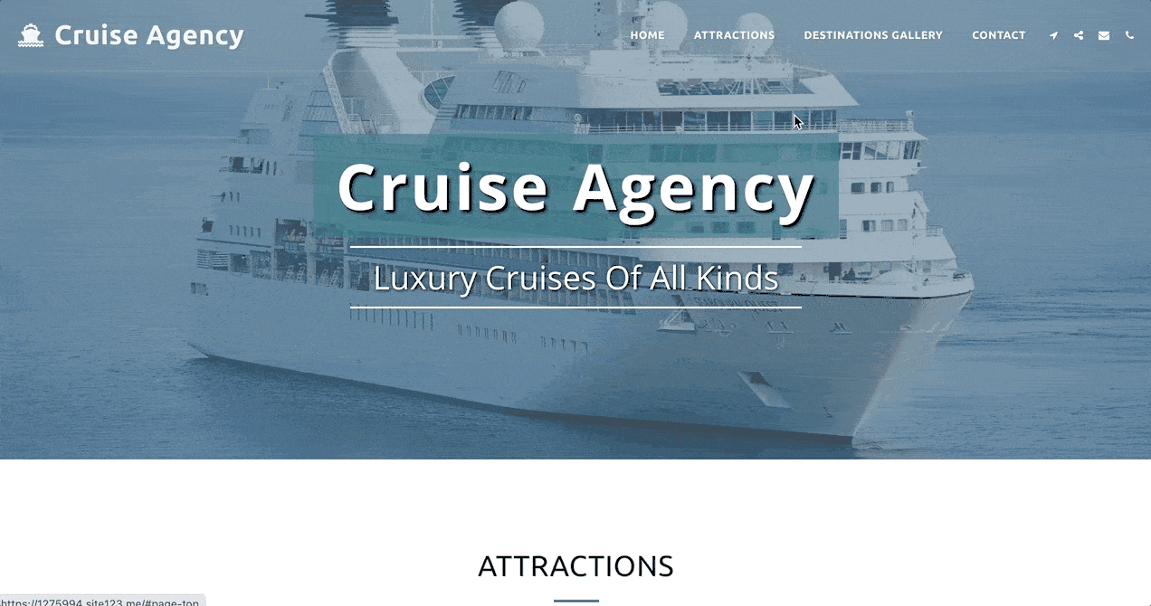 SITE123 - Cruise Agency