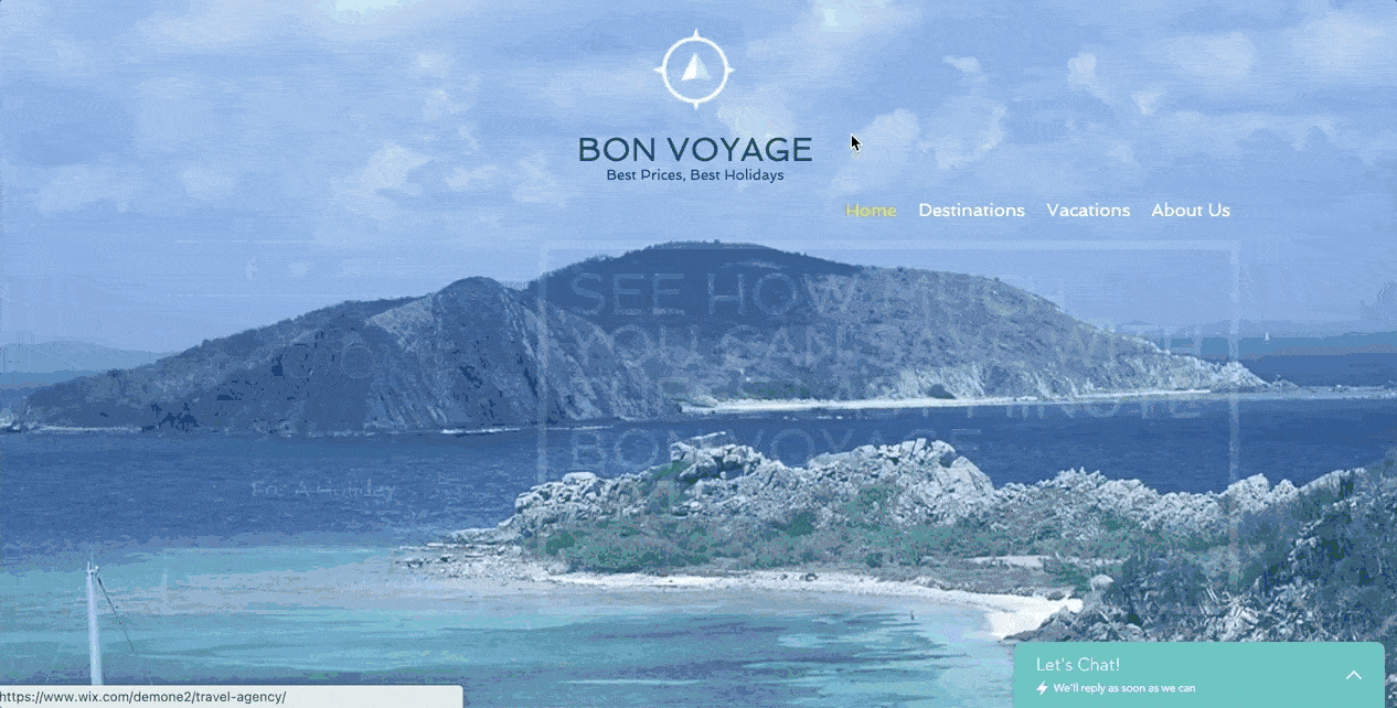 Wix - Travel Agency
