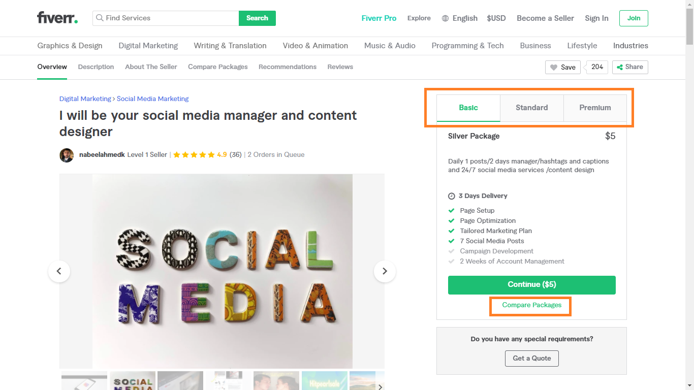 social media management packages