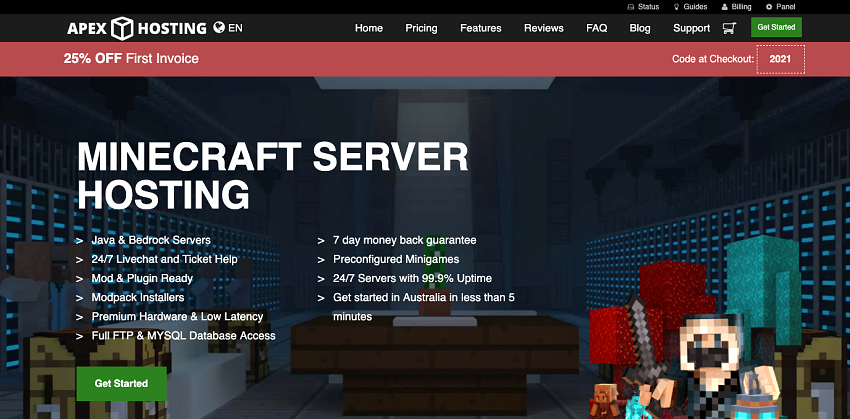 Apex Hosting - Minecraft hosting