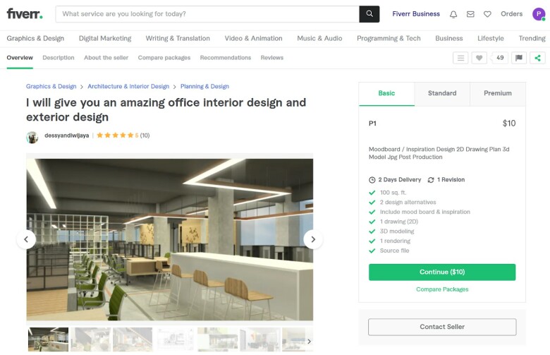 Dessyandlwijaya interior design Fiverr gig