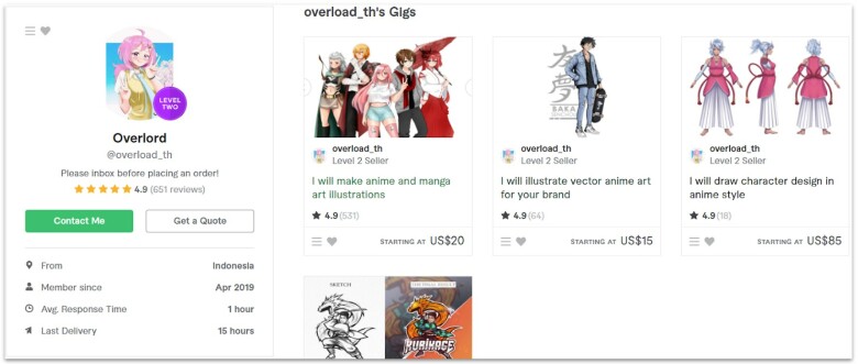 The Overload_th Fiverr profile