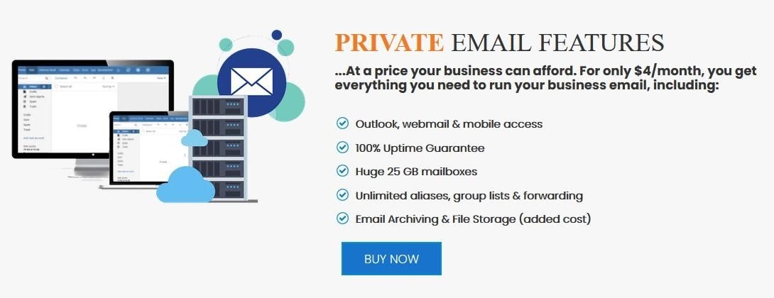 free web hosting service email