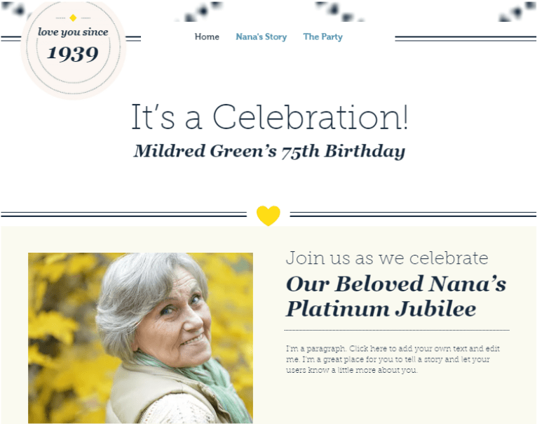 Wix Adult Birthday Invitation Template