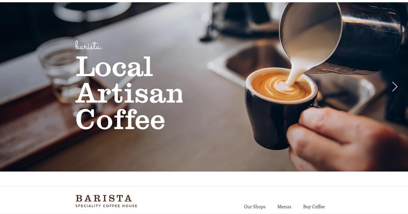 Wix Coffee House website template