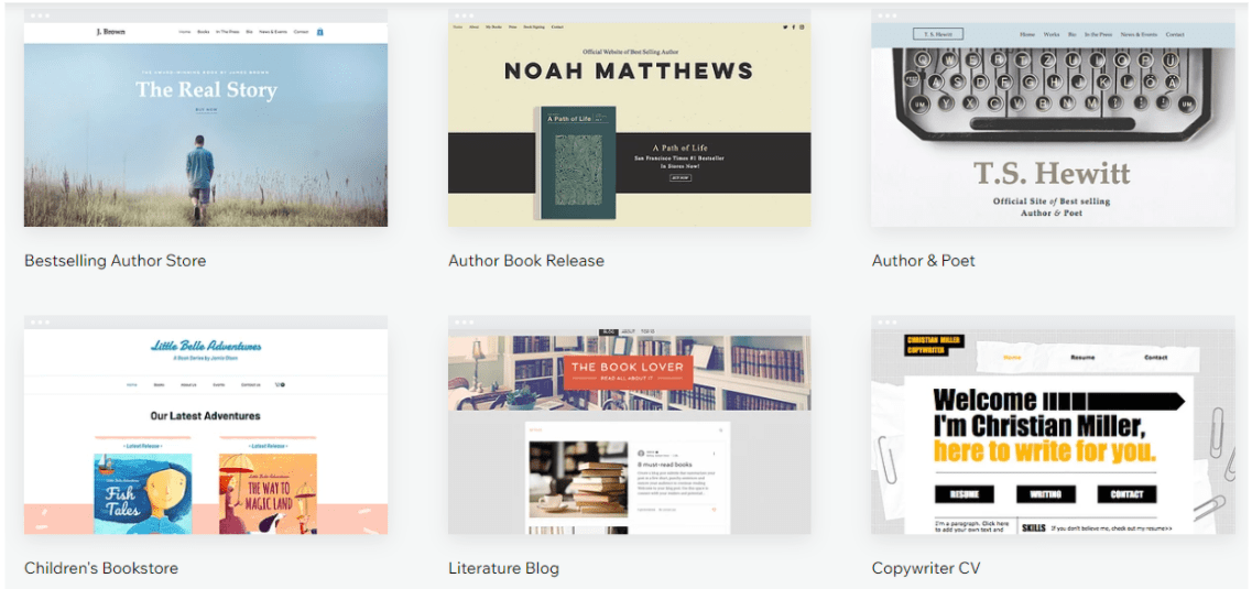 9 Best Wix Templates for Writers in 2023 (Plus 2 to AVOID)