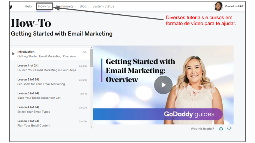 GoDaddy Email Marketing How-To Video Guide