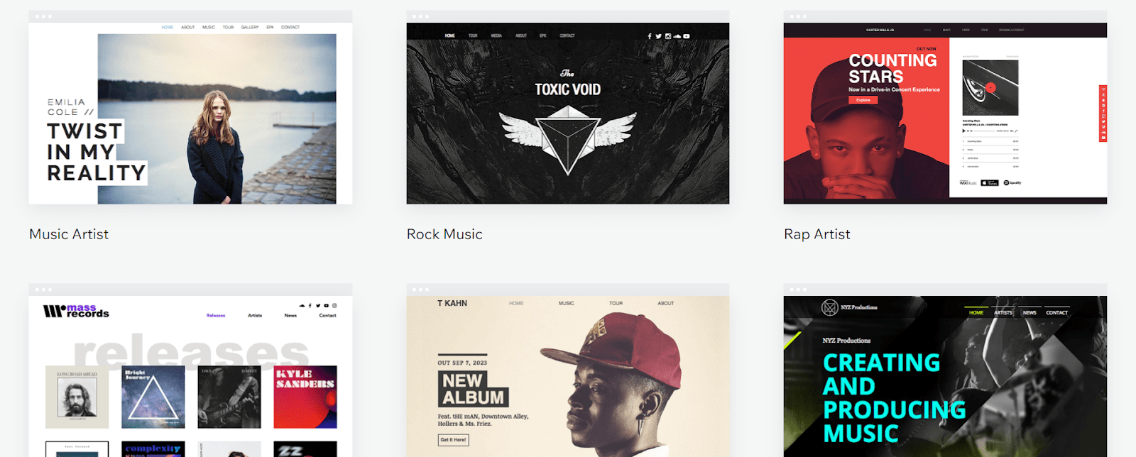 13 Best (FREE) Wix Templates for Musicians & Bands in 2025