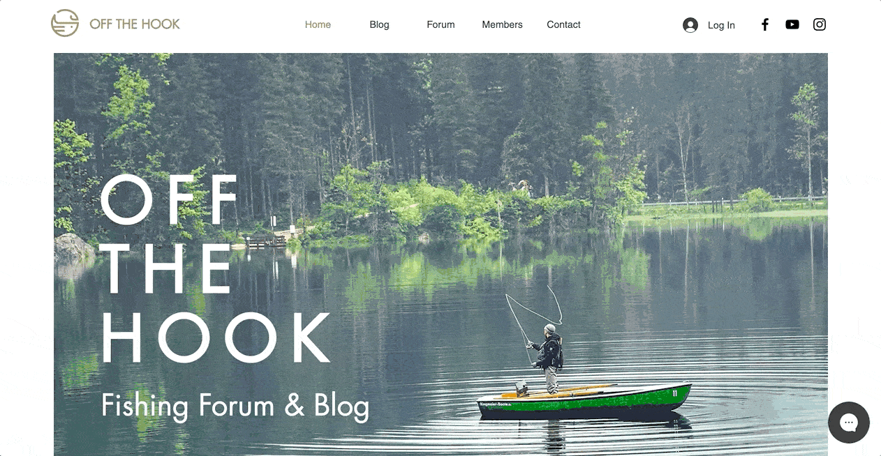 Wix - Fishing Blog & Forum Template