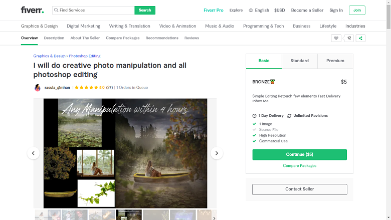 Fiverr screenshot - rasula_gimhan photoshop designer gig