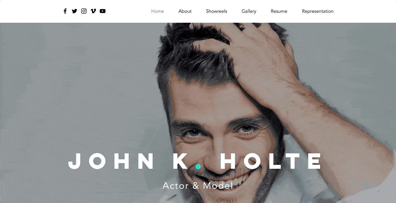 Wix - Actor & Model Resume