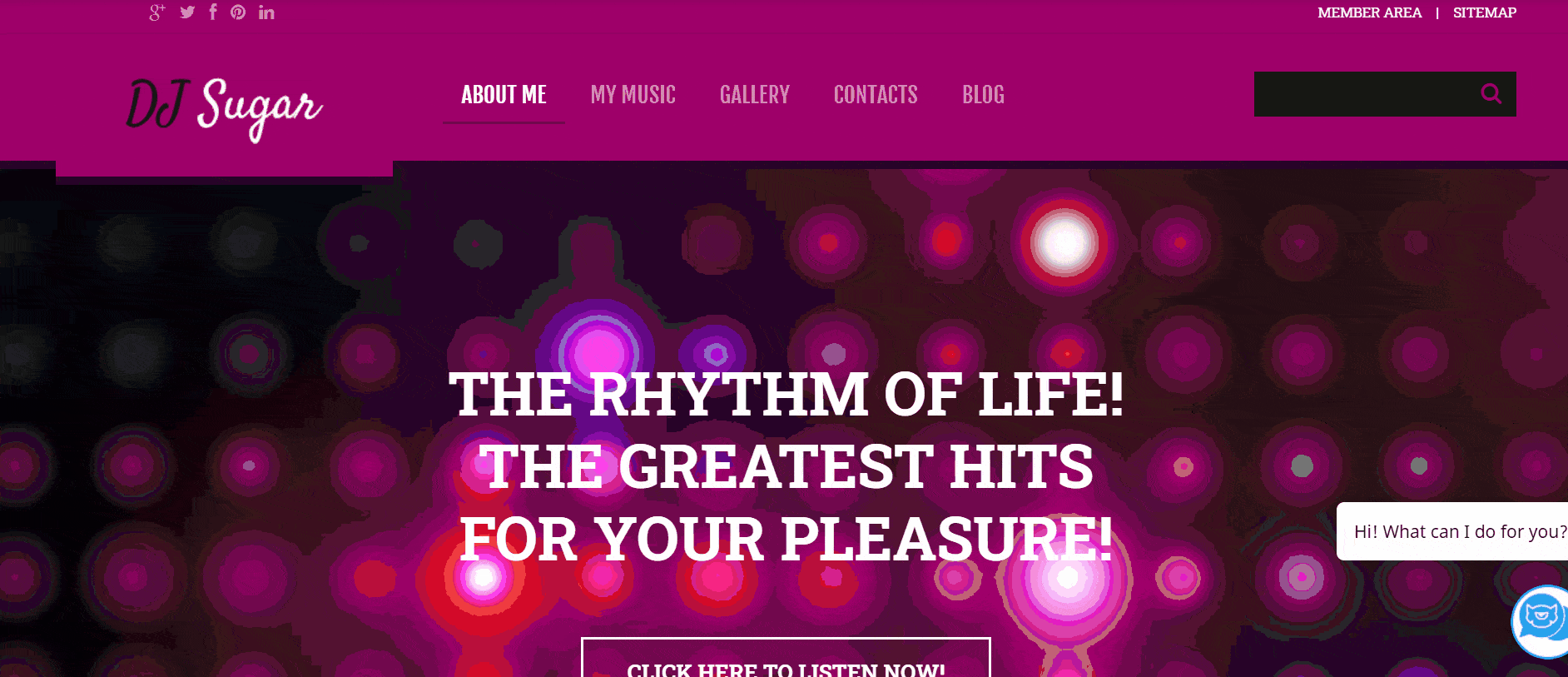 Music responsive wordpress theme