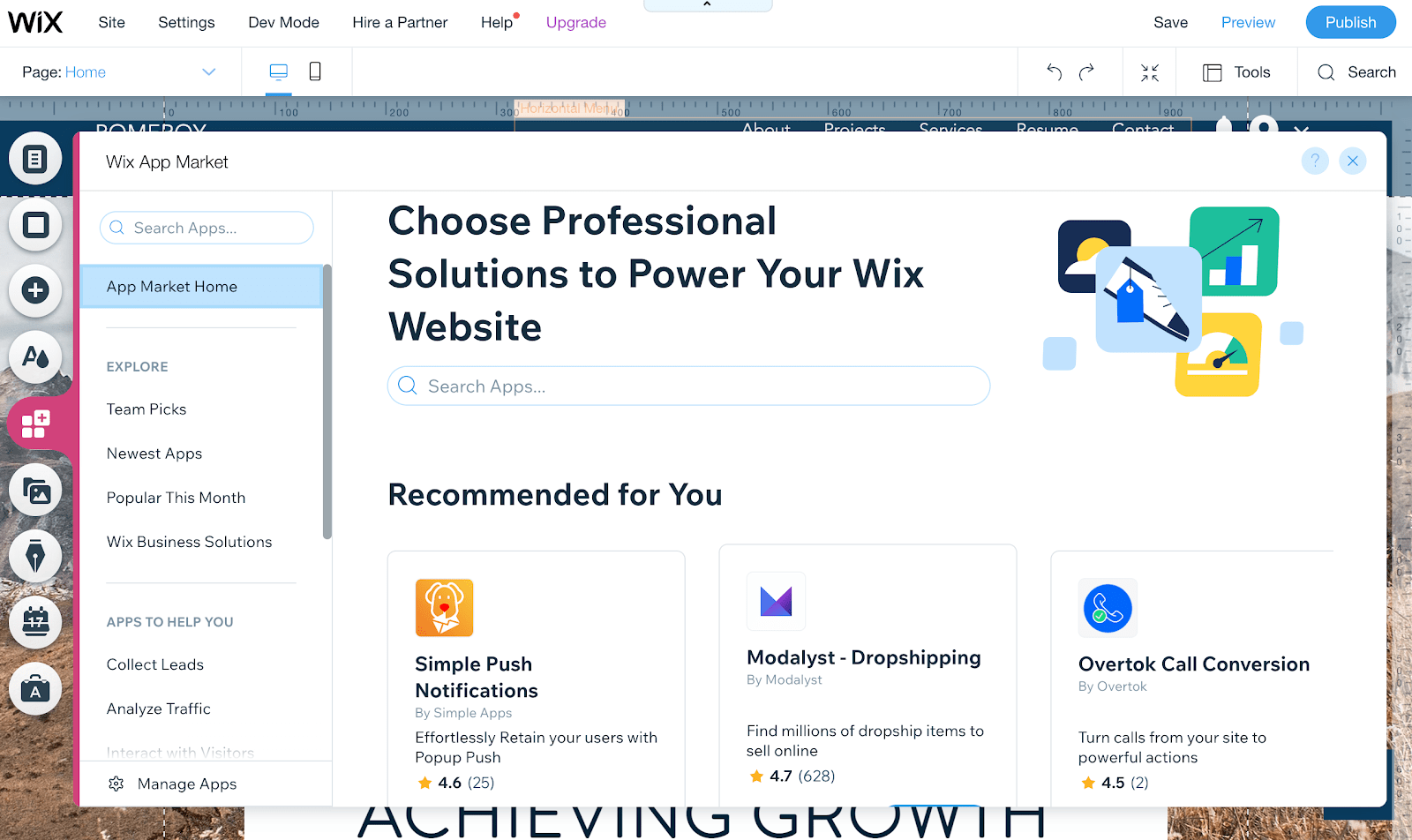 Wix - App Market