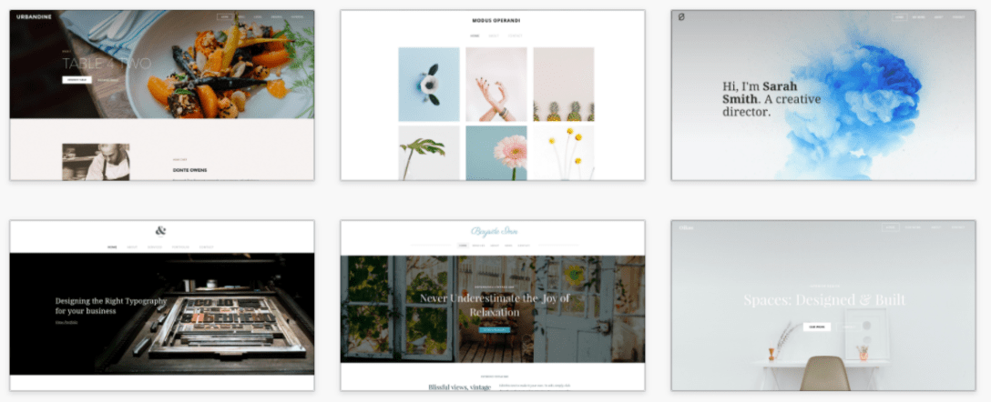 Weebly Theme Gallery