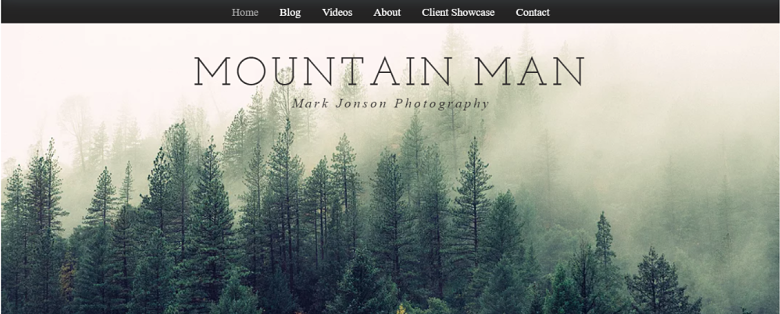 Wix Photography Blog Homepage