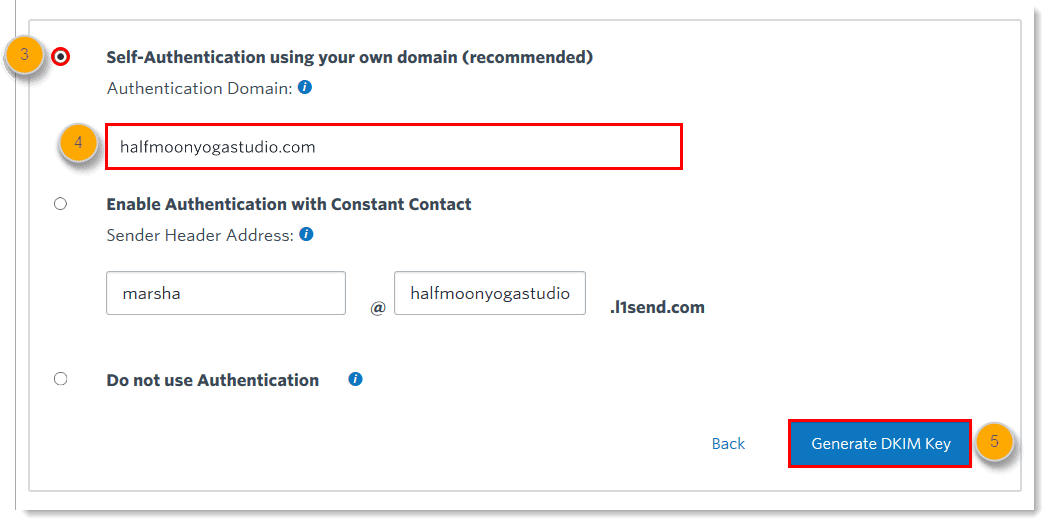 Constant Contact’s DKIM setup guide