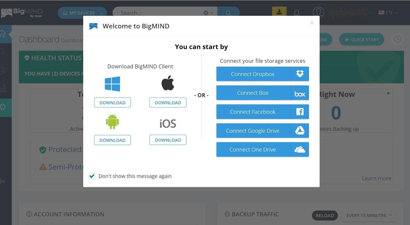 Connect other file storage to BigMIND