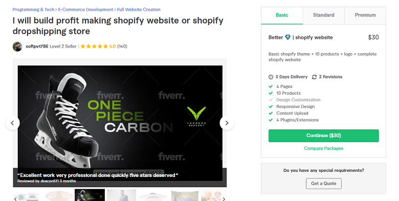 Softpvt786 Fiverr profile - Best Shopify Experts