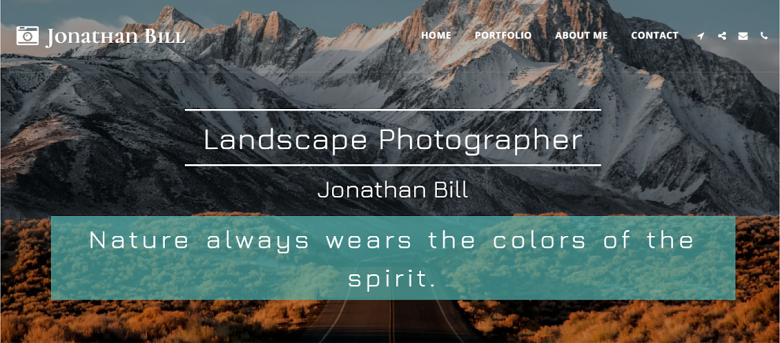 SITE123 Jonathan Bill Homepage