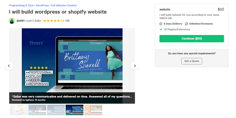 Ijlal101 Fiverr profile - Best Shopify Experts