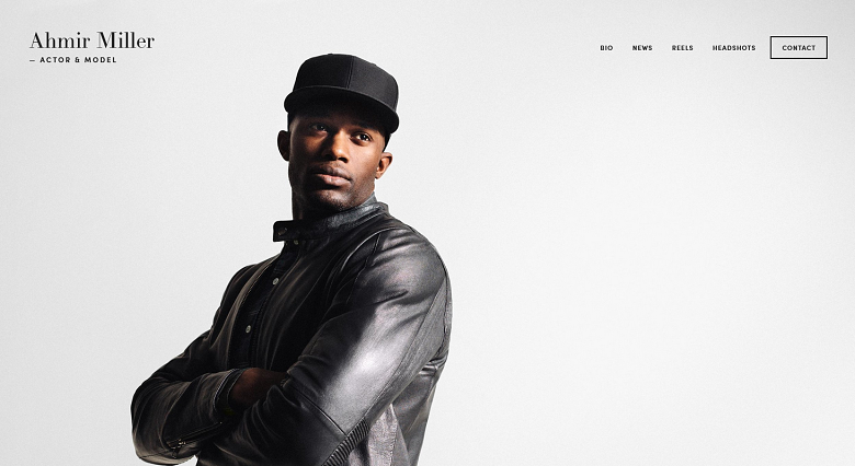 Squarespace Miller template demo page
