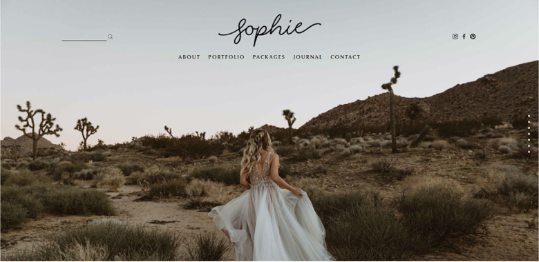 Squarespace Sophie Homepage