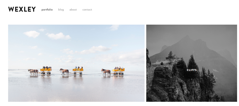 Squarespace Wexley Homepage