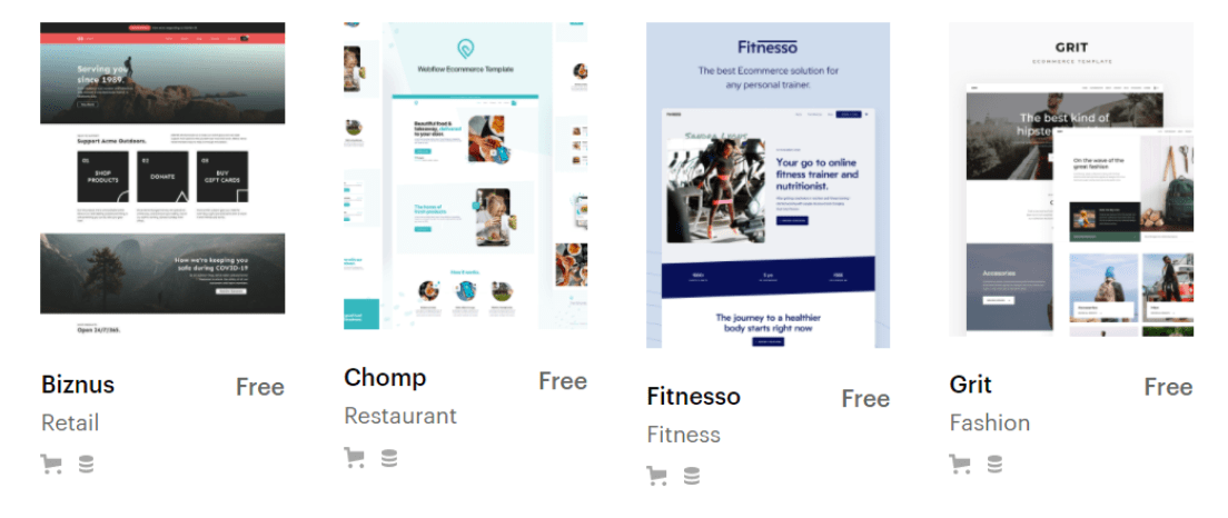 Webflow Free Templates