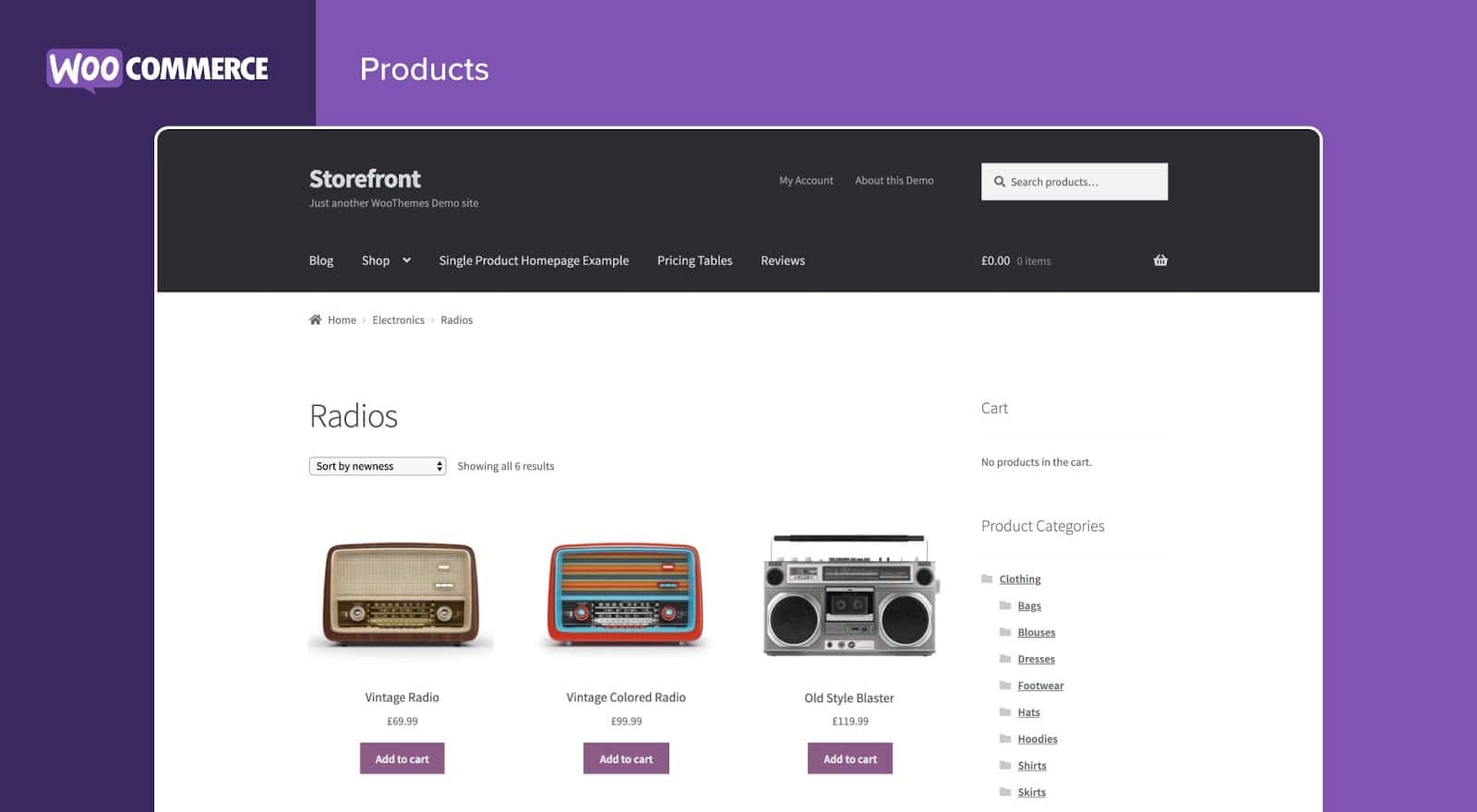 Woocommerce storefront