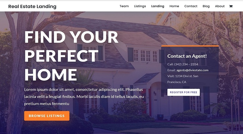 Divi Real Estate Layout Pack