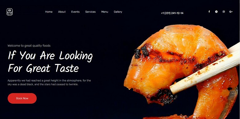 European Cuisine WordPress theme